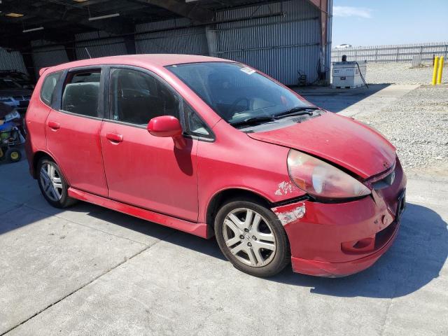 JHMGD38657S067266 - 2007 HONDA FIT S RED photo 4