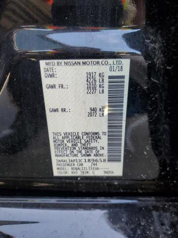 1N4AL3AP1JC189658 - 2018 NISSAN ALTIMA 2.5 黑色 照片 13