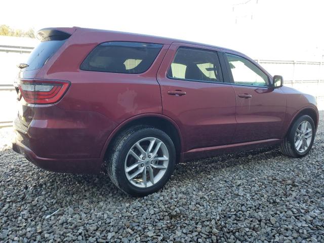 1C4RDJDGXNC219949 - 2022 DODGE DURANGO GT MAROON photo 3