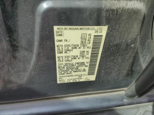 5N1AR1NB9BC602631 - 2011 NISSAN PATHFINDER S GRAY photo 13