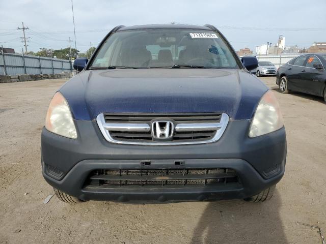 JHLRD78864C050505 - 2004 HONDA CR-V EX BLUE photo 5