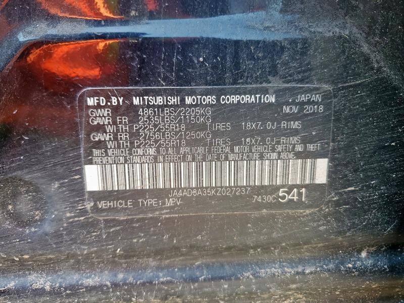 JA4AD3A35KZ027237 - 2019 MITSUBISHI OUTLANDER SE Qara foto 13