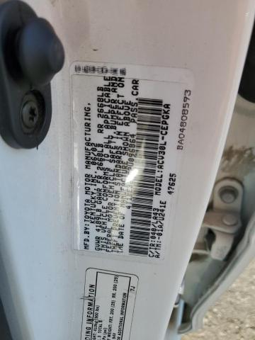 4T1BE32K62U096864 - 2002 TOYOTA CAMRY LE WHITE photo 12