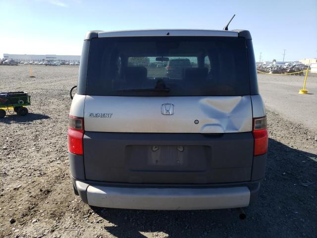 5J6YH28504L020089 - 2004 HONDA ELEMENT EX GRAY photo 6