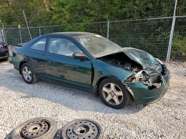 1HGEM22511L074091 - 2001 HONDA CIVIC LX მწვანე ფოტო 4