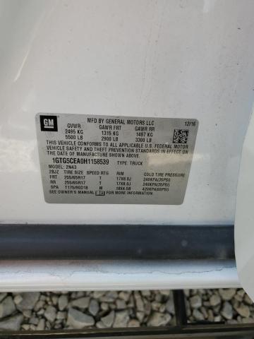 1GTG5CEA0H1158539 - 2017 GMC CANYON SLE WHITE photo 12