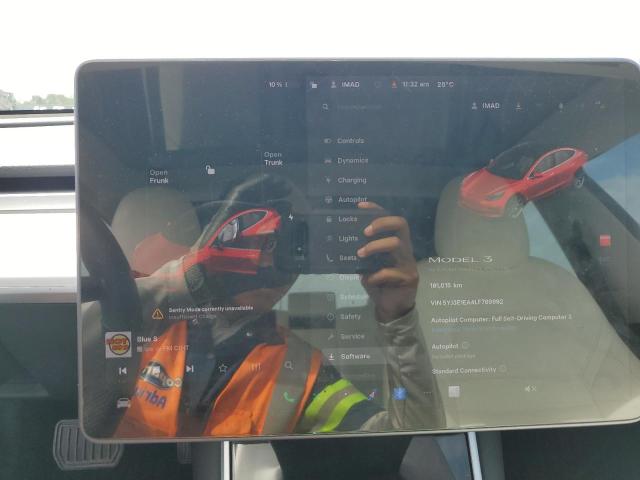 5YJ3E1EA4LF789992 - 2020 TESLA MODEL 3 Qırmızı foto 9