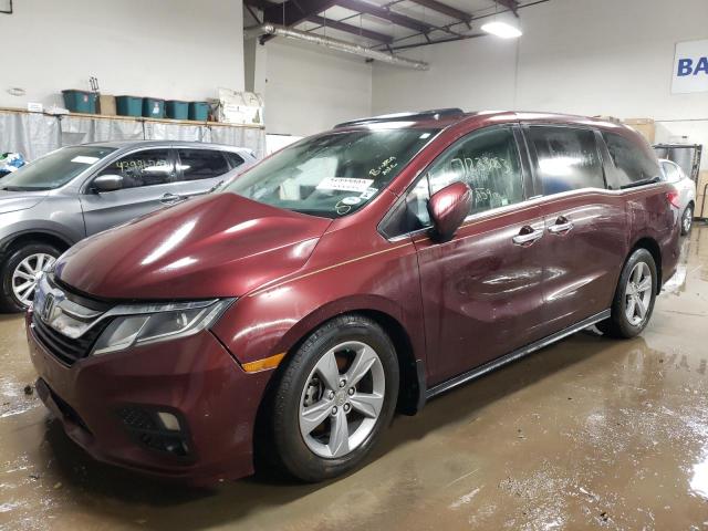 5FNRL6H72JB034642 - 2018 HONDA ODYSSEY EXL BURGUNDY photo 1