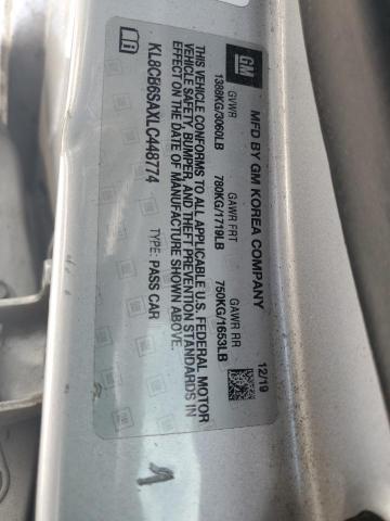 KL8CB6SAXLC448774 - 2020 CHEVROLET SPARK LS 银色 照片 12