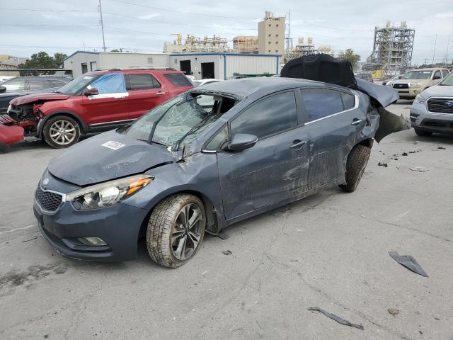 KNAFX4A85E5154728 - 2014 KIA FORTE EX BLUE photo 1