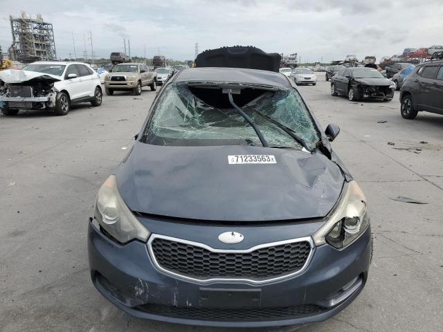 KNAFX4A85E5154728 - 2014 KIA FORTE EX BLUE photo 5