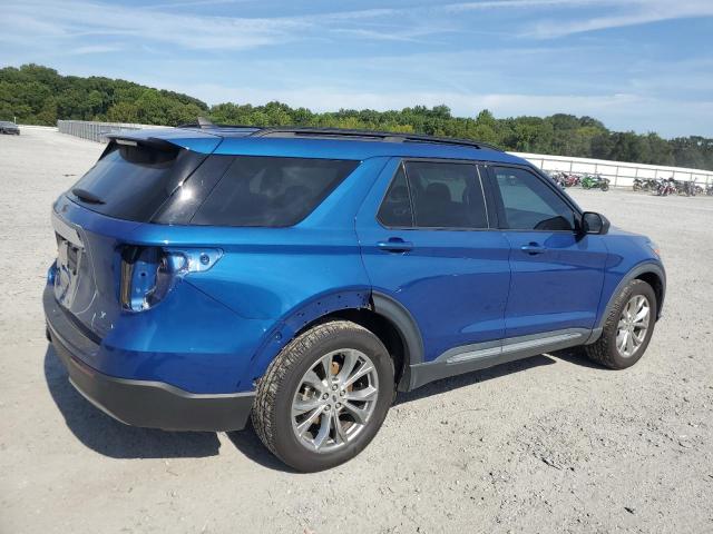 1FMSK8DHXMGA32402 - 2021 FORD EXPLORER XLT Կապույտ լուսանկար 3