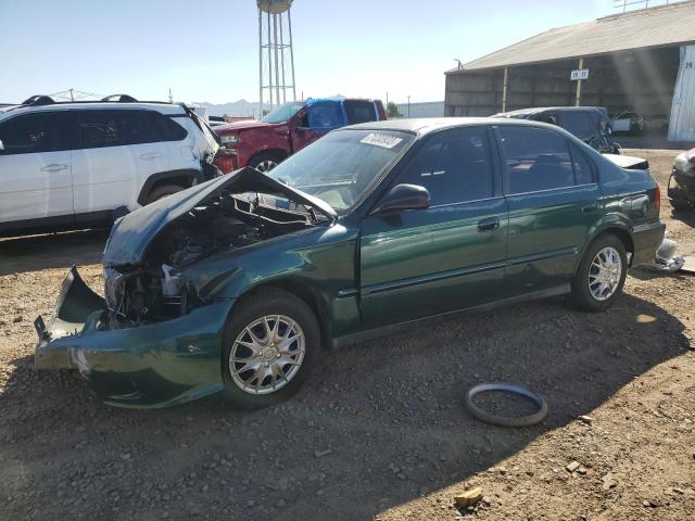 2HGEJ6616YH501618 - 2000 HONDA CIVIC BASE GREEN photo 1