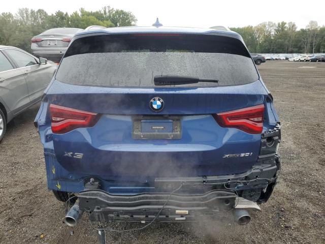 5UXTR9C57KLD96512 - 2019 BMW X3 XDRIVE30I BLUE photo 6