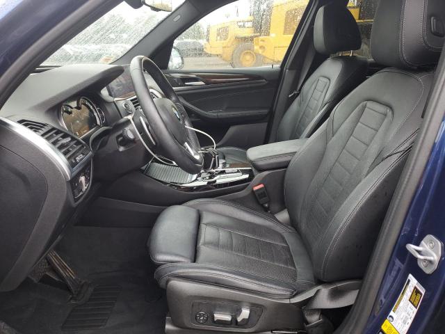 5UXTR9C57KLD96512 - 2019 BMW X3 XDRIVE30I BLUE photo 7