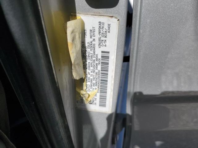 5TEGN92N32Z069393 - 2002 TOYOTA TACOMA DOUBLE CAB PRERUNNER SILVER photo 12