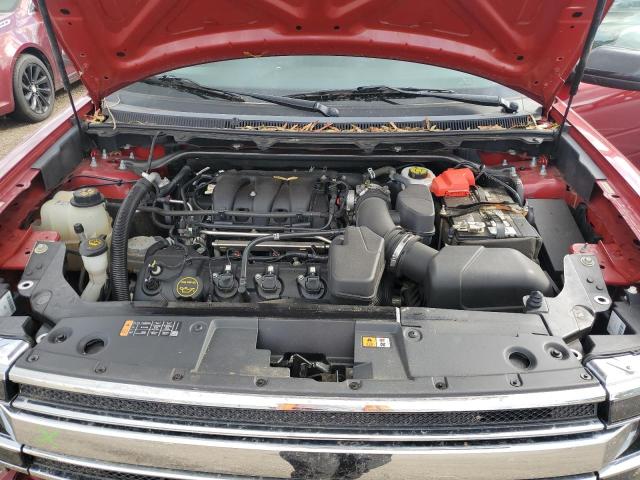 2FMHK6C84KBA36725 - 2019 FORD FLEX SEL RED photo 12