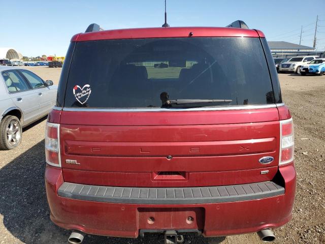 2FMHK6C84KBA36725 - 2019 FORD FLEX SEL RED photo 6