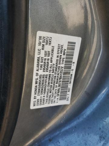 5FNRL38737B412572 - 2007 HONDA ODYSSEY EXL GRAY photo 13