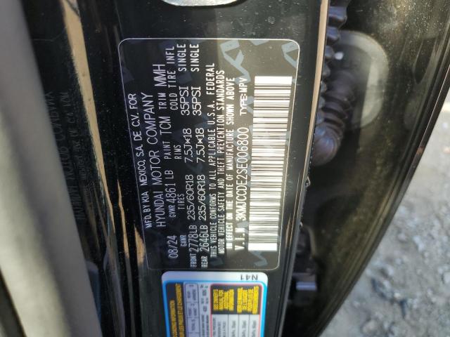 3KMJCCDE2SE006800 - 2025 HYUNDAI TUCSON SEL შავი ფოტო 13