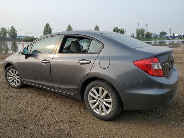 2HGFB2F55CH025304 - 2012 HONDA CIVIC LX GRAY photo 2