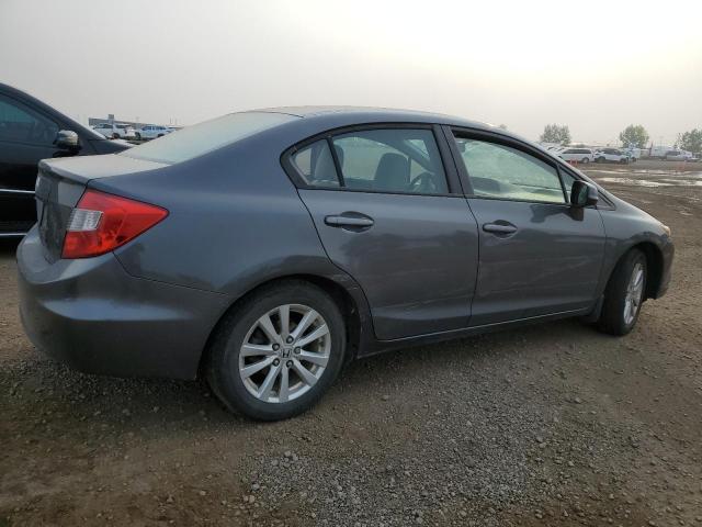 2HGFB2F55CH025304 - 2012 HONDA CIVIC LX GRAY photo 3