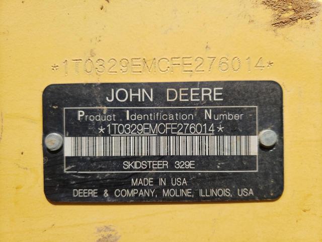 1T0329EMCFE276014 - 2016 JOHN DEERE 329E YELLOW photo 10