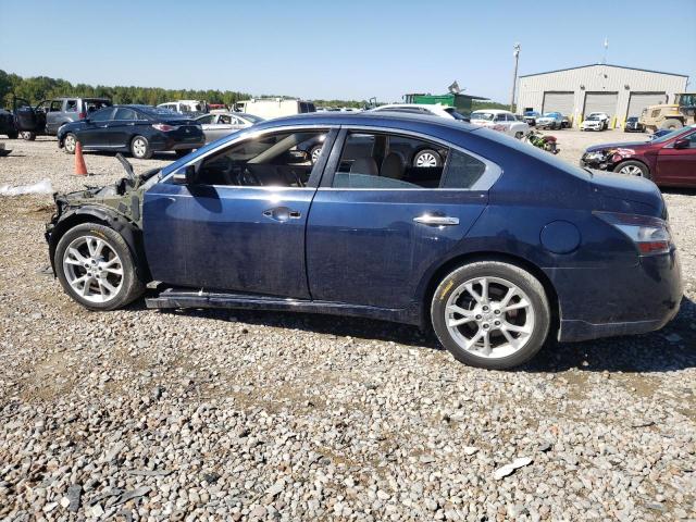 1N4AA5AP5EC484933 - 2014 NISSAN MAXIMA S BLUE photo 2