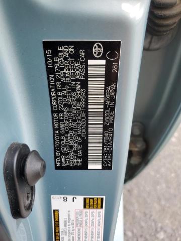 JTDKN3DUXF1999593 - 2015 TOYOTA PRIUS 绿色 照片 14