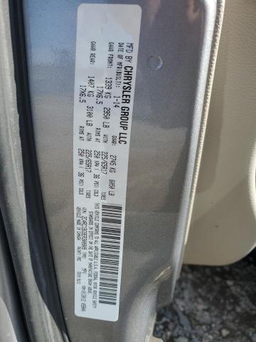 2C4RC1BG9ER300809 - 2014 CHRYSLER TOWN & COU TOURING SILVER photo 13