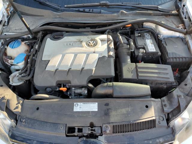 3VWPL7AJ1CM674887 - 2012 VOLKSWAGEN JETTA TDI SILVER photo 11