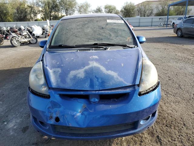 JHMGD38647S055996 - 2007 HONDA FIT S 蓝色 照片 5