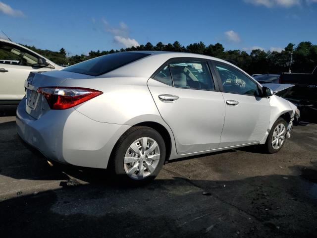 2T1BURHE2EC089181 - 2014 TOYOTA COROLLA L SILVER photo 3