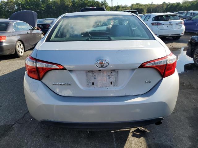 2T1BURHE2EC089181 - 2014 TOYOTA COROLLA L SILVER photo 6