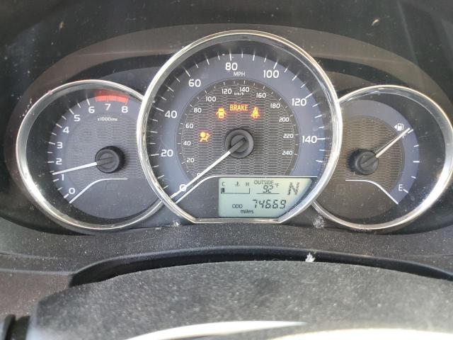 2T1BURHE2EC089181 - 2014 TOYOTA COROLLA L SILVER photo 9