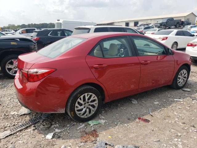 2T1BURHE2JC022073 - 2018 TOYOTA COROLLA L RED photo 3