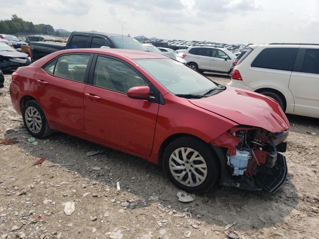 2T1BURHE2JC022073 - 2018 TOYOTA COROLLA L RED photo 4