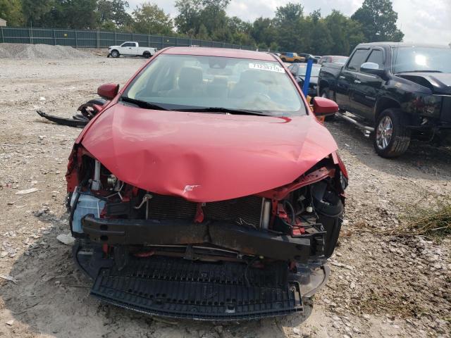 2T1BURHE2JC022073 - 2018 TOYOTA COROLLA L RED photo 5