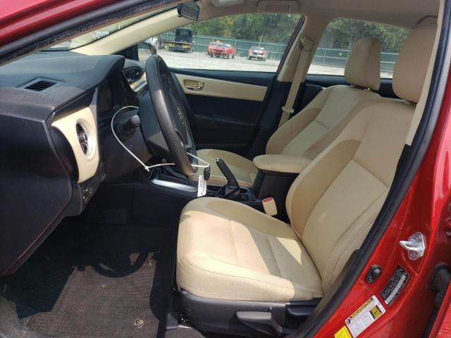 2T1BURHE2JC022073 - 2018 TOYOTA COROLLA L RED photo 7