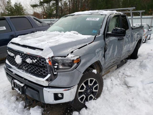 5TFUY5F19LX909566 - 2020 TOYOTA TUNDRA DOUBLE CAB SR/SR5 GRAY photo 1