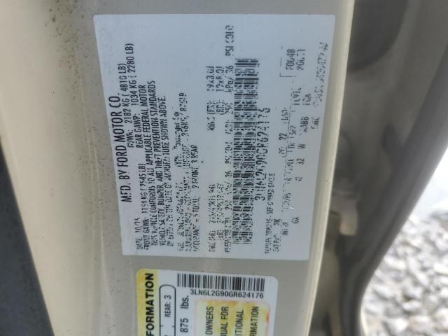 3LN6L2G90GR624176 - 2016 LINCOLN MKZ 米色 照片 12