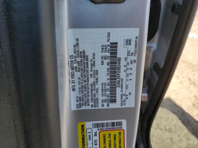 3LN6L2G95ER834480 - 2014 LINCOLN MKZ SILVER photo 12