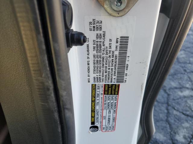 5FNRL6H59LB070281 - 2020 HONDA ODYSSEY EX WHITE photo 14