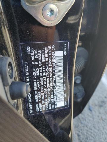SHHFK7H34LU417234 - 2020 HONDA CIVIC LX BLACK photo 12