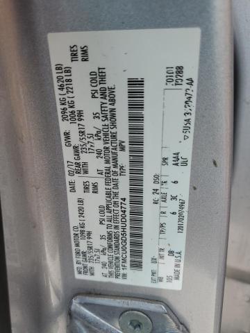 1FMCU0GD5HUD04774 - 2017 FORD ESCAPE SE SILVER photo 13