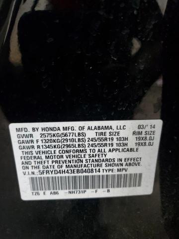 5FRYD4H43EB040814 - 2014 ACURA MDX TECHNOLOGY BLACK photo 13