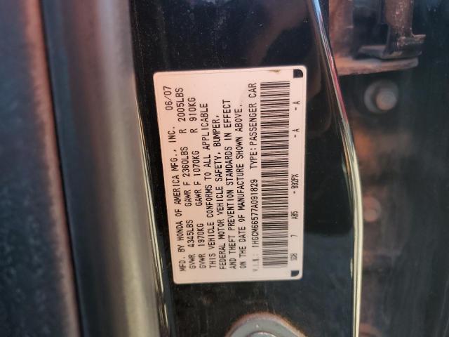 1HGCM66577A091829 - 2007 HONDA ACCORD EX BLACK photo 13