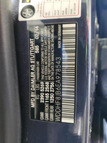 WDDHF8JB6EA978543 - 2014 MERCEDES-BENZ E 350 4MATIC CHARCOAL photo 12