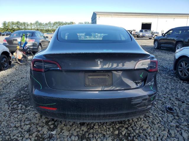 5YJ3E1EB8NF194090 - 2022 TESLA MODEL 3 Gris foto 6