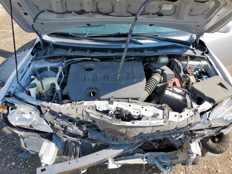 2T1BU4EE2BC638414 - 2011 TOYOTA COROLLA BASE Արծաթագույն լուսանկար 11